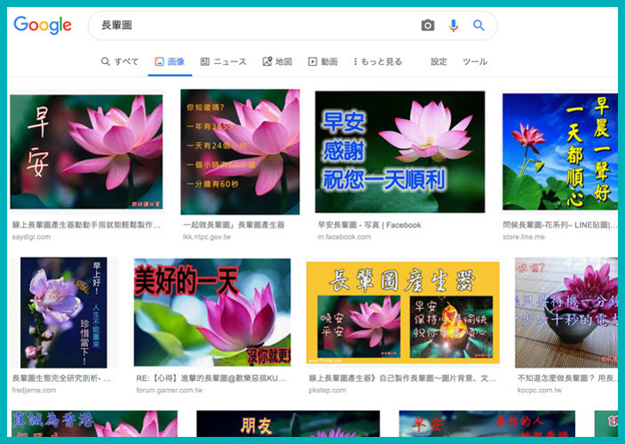 【台湾あるある】台湾の面白文化　早安（おはよう）のLINE画像「長輩圖」